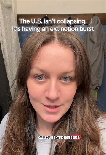 There’s a behavioral science concept called an extinction burst—when a behavior that’s been rewarded for a long time suddenly stops being reinforced, the reaction gets louder, angrier, and more extreme before it fades out completely. What we’re seeing in the U.S. right now—political polarization, corruption, extreme reactions to social change—fits this pattern perfectly. As power shifts and more women, minorities, and marginalized voices gain influence, the old systems push back harder. Not beca