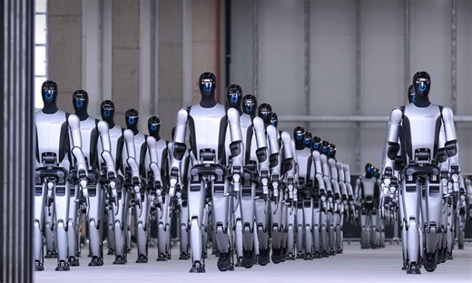 Disturbing video shows humanoid robots preparing for border patrol duties in China