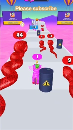 SNAKE RUN 3D Game PART 158 #games #viralvideo