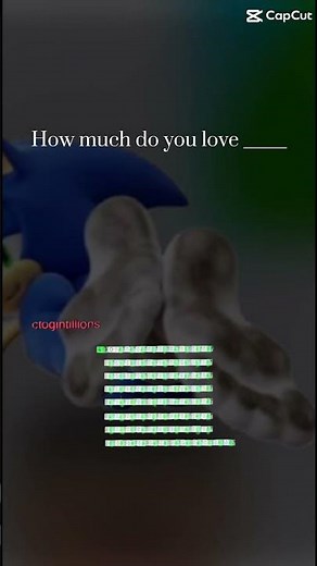 Sonic feet are the best🦶