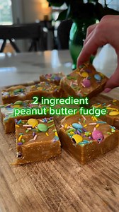 505K views · 8K reactions | 2 ingredient peanut butter fudge and then I decorated it for spring! So easy and so good! | Brooke AKA Meals and Munchies | Facebook