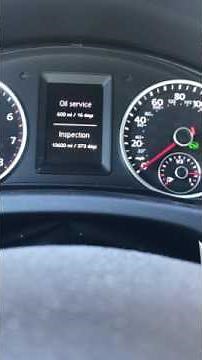 2016 Volkswagen Tiguan Oil Service Reset Procedure