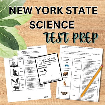 New York State/NYS SCIENCE TEST PREP 5th 2025: Released Questions Prep