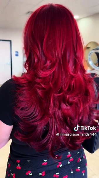 Transform Your Look with Ruby Red Hair and Layers