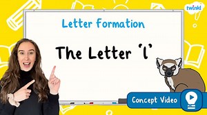 The Letter 'l' | Letter Formation Concept Video