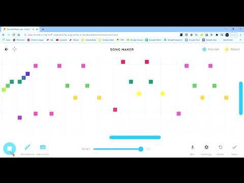 PAC MAN theme song on chrome music lab!