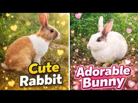 Amazing Cute Rabbit Moments 🐰 | Funny & Adorable Bunny in Nature