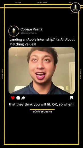 How He Landed an Apple Internship | Interview experience