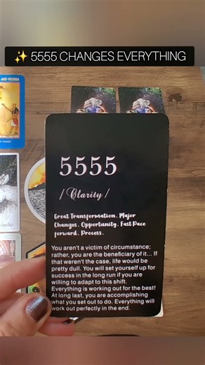 Seeing 5555? Here's What It Could Mean ✨ #tarot #tarotreader #tarotreading
