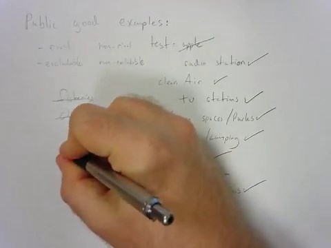 Examples of public goods, a list of public goods