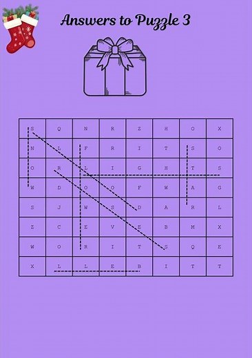 Christmas word search puzzle