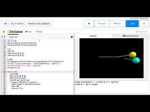 Modeling Inelastic Collisions with Python