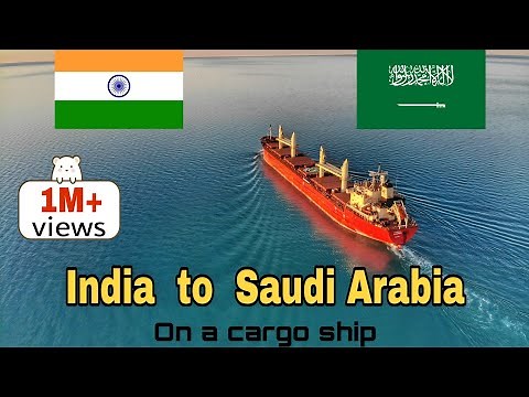 India to Saudi Arabia on a cargo ship | 10 days timelapse | Through thunderstorm,bad weather & rain