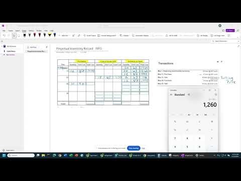 Perpetual Inventory Record - FIFO