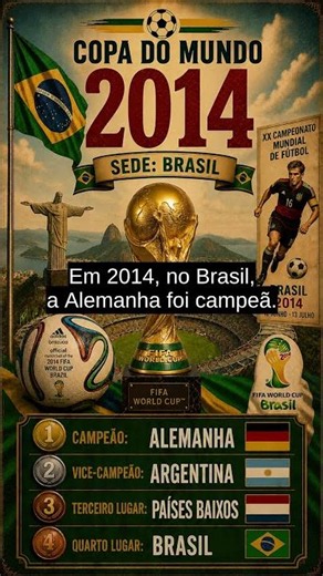 Copa 2014: A Alemanha e o trauma do Brasil 🏆 #shorts