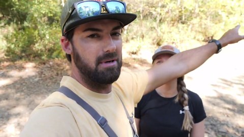 Fishing hidden mountain creek for mysterious creatures