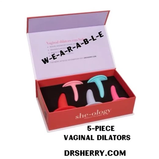 Dr Sherry on Instagram: "—Revitalize and strengthen vaginal muscles with the contoured she-ology™ 5-Piece Wearable Vaginal Dilator Set. The uniquely designed 5-piece dilator kits are ergonomically curved and gradually sized to allow for gentle dilation. The premium silicone probes have a curved base for gentle insertion and stimulation, pair with a mini bullet for intensified sensation! The graduated set has been created to rejuvenate vaginal muscles and reduce insertion discomfort with every us