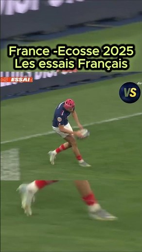 France - Ecosse 2025 Tous les Essais Français 🏉🏉 #rugby #sports #6nations