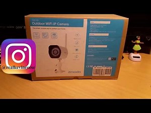 Zmodo 720p HD WiFi security camera unboxing/install/review how to