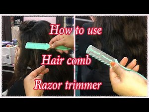How to use hair cutting comb razor trimmer.by naz afridi