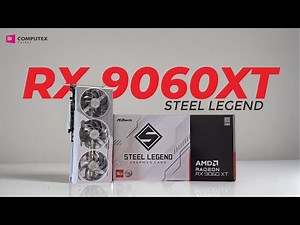 Nihh..VGA card AMD Radeon RDNA 4 paling low end versi Asrock | Asrock booth coverage Computex 2025