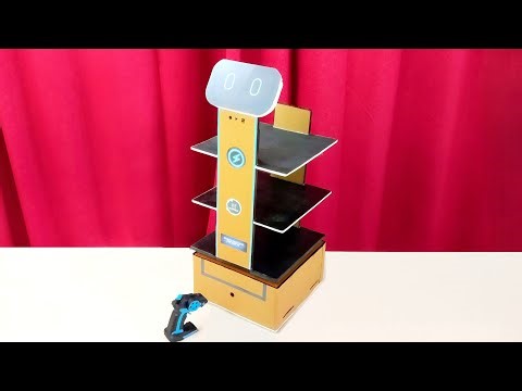 DIY: Cardboard Remote Controlled Food Serving Robot