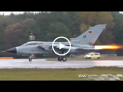 Panavia PA-200 Tornado IDS - German Air Force 45+09 - takeoff at Manching Air Base