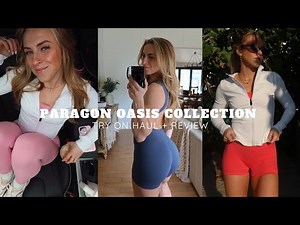 paragon fitwear oasis collection try-on haul 🌸🍋‍🟩🌊