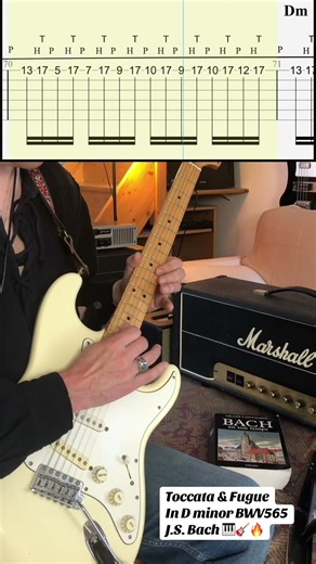 The Toccata and Fugue in D minor (BWV 565) Johann Sebastian Bach 🎸🎹🔥 (Cover + TAB)