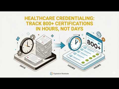 Healthcare Credentialing: Track 800+ Certifications in Hours, Not Days
