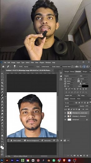 Remove Face Spots in Photoshop in 5 Seconds 🔥#photoshop