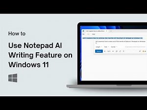 How to Use Notepad AI Writing Feature on Windows 11