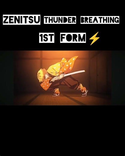 Zenitsu Thunder breating 1st form⚡💀 #demonslayer #Zenitsu #Viral
