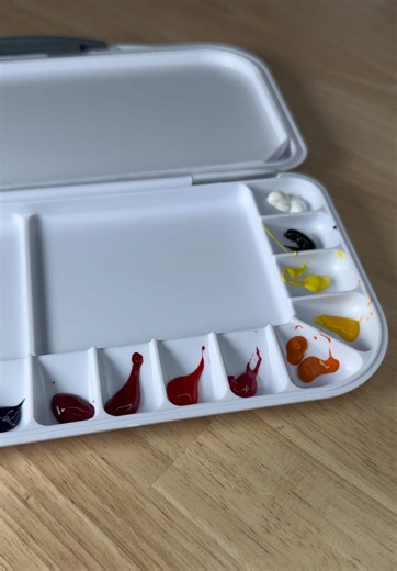 Fill my new watercolor palette with @Winsor & Newton watercolors with me 🎨 #pain #oddlysatisfying #fyp #paintmixing #watercolor