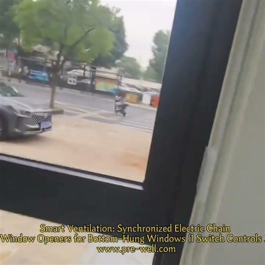 Smart Ventilation Synchronized Electric Chain Window Openers for Bottom Hung Windows 1 Switch