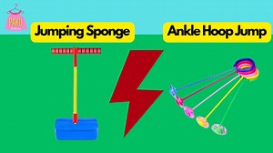 967K views · 10K reactions | (A)Jumping Sponge vs (B)Ankle Hoop Jump which one looks promising to make me taller? *this is a fun family review video  | Pakupakiss | Facebook