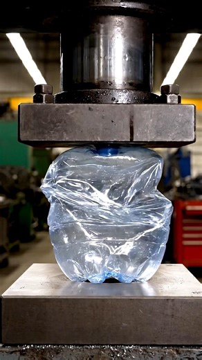 Hydraulic Press vs Plastic Bottle, Toothpaste & Shampoo 🧴 | Liquid Crush Test 😈