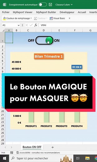 Masquer des Objets avec un Bouton dans Excel