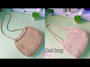 Two in one Net Bag|Beginner Friendly Tutorial|Cozy Craft