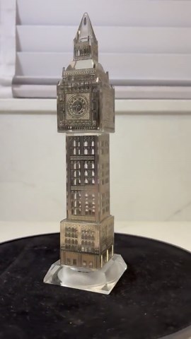 Silver Crystal Big Ben Clock - Etsy