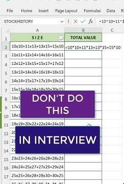 Excel Interview Question and solve in seconds💪
