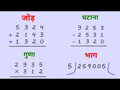 जोड़, घटाव, गुणा, भाग कैसे करें | Jod, Ghatav, Guna, Bhag Kaise Sikhe | JS TOPIC STUDY