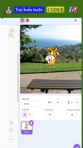 Học lập trình game Scratch - Lệnh chuyển động và xoay