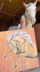 Imagine walking into your space and being greeted by the dynamic energy of a magnificent palomino stallion in full motion—his golden mane flowing, powerful muscles coiled with strength, and a serene expression that whispers of balance and peace. This isn’t just a painting; it’s a story. Your story.💡 What draws your eye first—the stallion’s arched neck, the purposeful drips, or the way his presence fills the room with vibrant energy?This artwork isn’t just about a horse; it’s about overcoming ch