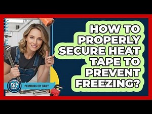How To Properly Secure Heat Tape To Prevent Freezing?