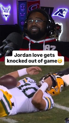Mitch on Instagram: "Jordan Love gets hit so hard it knocks him out of the game 😬 #greenbaypackers #packersfan #packersfootball #jordanlove #gopackgo"