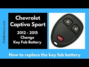 Replacement of the Chevrolet Captiva key remote battery