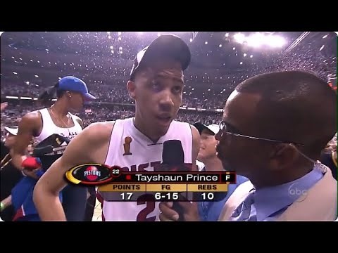 Tayshaun Prince in 2004 Championship Clincher: 17 Points and 10 Rebounds