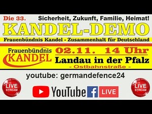 LIVE AUS LANDAU: 33. Demo vom Frauenbündnis Kandel