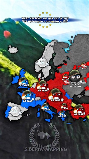what happened on this day in 1917 # #europe # #history #map #mapping #edit #video #shorts #russia